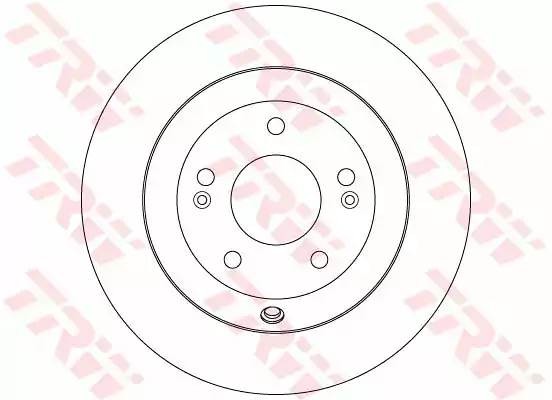 Диск тормозной задний HYUNDAI SANTA FE II-III, KIA SORENTO II DF7996 DF7996 TRW