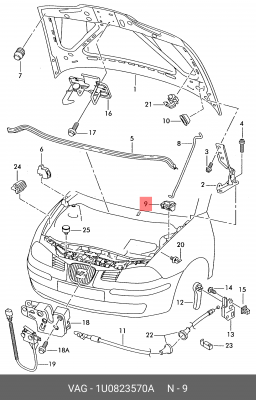 SKODA FABIA (2007>) 1U0 823 570 A VAG
