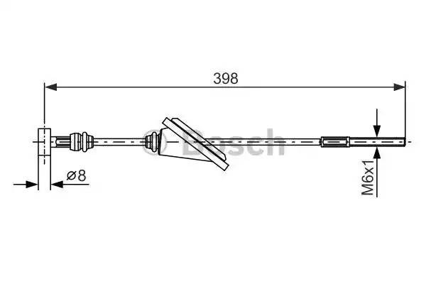 Трос, стояночная тормозная система 1987477985 1 987 477 985 BOSCH