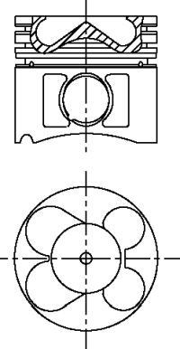 84,00 mm. Порш+ палец, без колец 1102617000 YENMAK