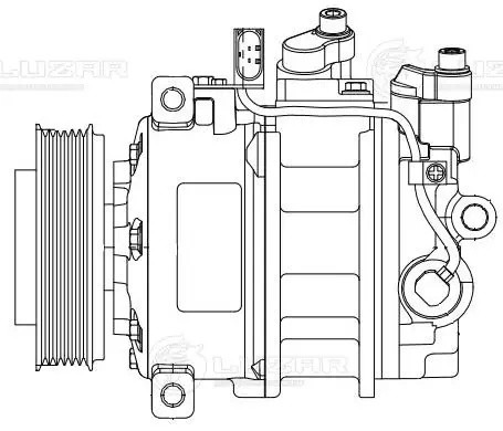 Компрессор кондиц. для а/м VW Touareg (02-)/Audi Q7 (06-) 3.0TDi LCAC1855 LCAC1855 LUZAR