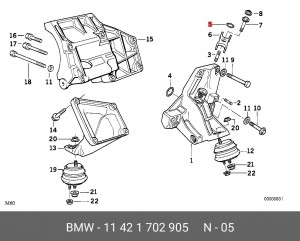 Уплотняющее кольцо 11421702905 11421702905 BMW