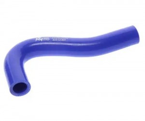 Патрубок ГАЗ-3302 отопителя подводящий синий силикон MEGAPOWER 81012008 MEGA POWER