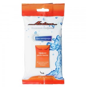 Салфетки влажные салона "AIRLINE" (10 шт.) AN-S-02 AIRLINE