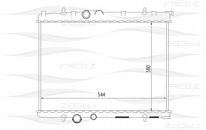 Радиатор CITROEN C4/Picasso 07-PEUGEOT 307 03- KK0177 KK0177 FREE Z