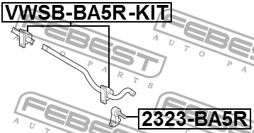 SKODA OCTAVIA (A7) (2013-2020) К-КТ VWSB-BA5R-KIT FEBEST
