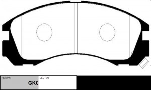 Колодки тормозные MITSUBISHI Galant 1988 ~ 1996 / FTO 1994 ~ 2001 / Eclipse 1991 GK0479 CTR