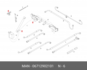 Т-образн. соед. настр. штуцер L6-MAN183- 06712902101 MAN