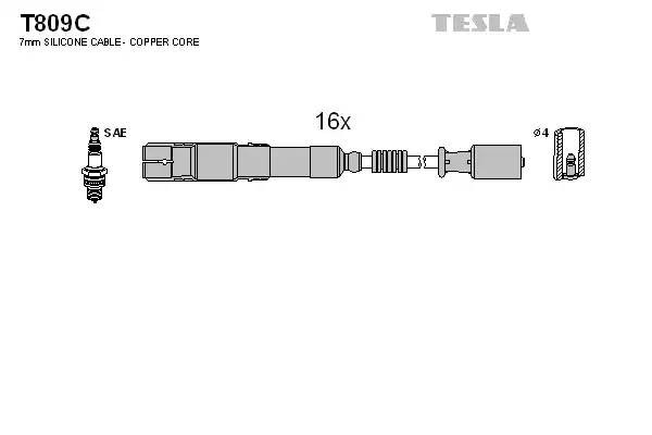 к-кт проводов!\ MB C208/A208/W210/W211/W163/W220 4.3-5.4 98> T809C TESLA