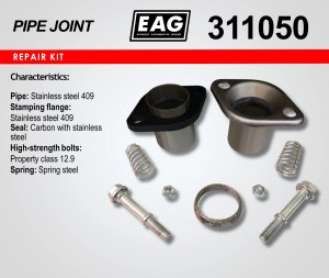 Демпферное соединение нерж.сталь 311050 EAG
