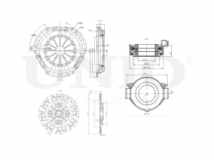 Комплект сцепления с подшипником CLT-20093 UNIO