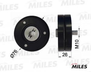 Ролик ремня приводного VW GOLF 4/BORA 1.4/1.6/1.9D 00-05 (INA 532032630) AG03120 AG03120 MILES