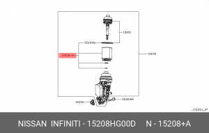 Фильтр масляный двигателя 15208HG00D 15208HG00D NISSAN
