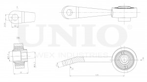Стойка стабилизатора передняя левая SSP-50194 UNIO