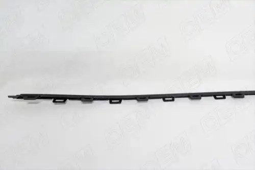 Молдинг бампера заднего центральный Volkswagen Polo sedan 5 2015-2020, черный OEM3722 OEMPARTS