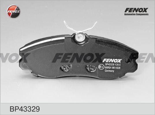 BP43329 колодки дисковые передние!\Ford Maverick, Nissan Terrano 2.4i/2.7TD 93> BP43329 FENOX