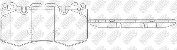 Колодки тормозные LAND ROVER Discovery (09-),Range Rover (09-) передние (4шт.) N PN0567 NIBK