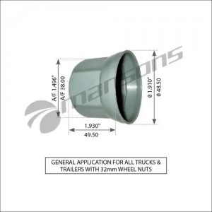 Колпачок гайки колеса Volvo SW32 900.524 MANSONS