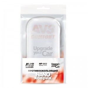 Коврик на панель приборов противоскользящий 15х9см прозрачный Nano AVS 43218 AVS