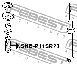 Пыльник переднего амортизатора NSHB-P11SR20 FEBEST