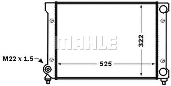 Радиатор CR 1532 000S MAHLE KNECHT