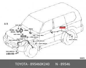 Датчик АБС, задний левый  89546-0K240 89546-0K240 TOYOTA