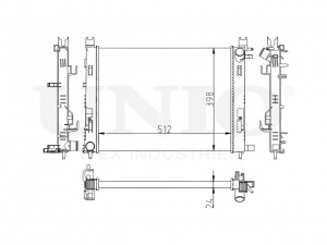 Радиатор охлаждения двигателя RAD-10131 UNIO