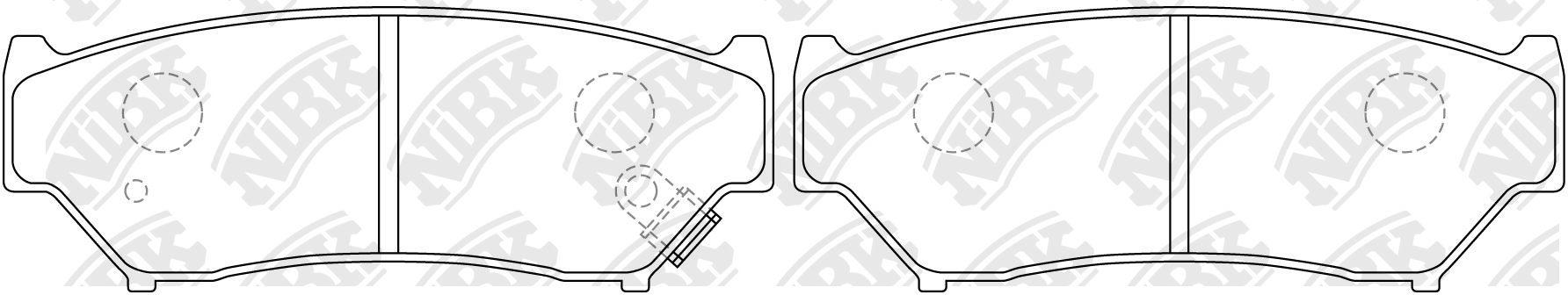 Колодки тормозные SUZUKI Grand Vitara передние (4шт.) NIBK PN9301 NIBK