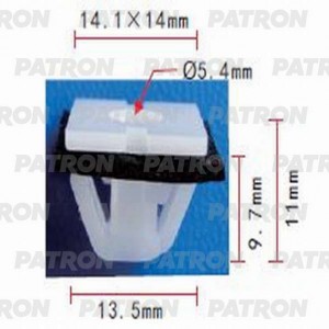 Пистон HYUNDAI Sonata 5 молдинга PATRON P370729 PATRON
