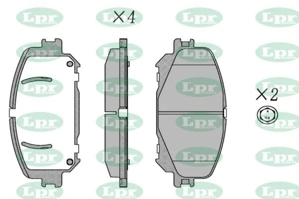 Колодки тормозные RENAULT GRAND SCENIC/SCENIC 16- передние 05P2126 05P2126 LPR