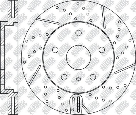 Диск тормозной NISSAN Murano (Z50,Z51) INFINITI FX35 (07-) передний (1шт.) NIBK RN1423DSET NIBK