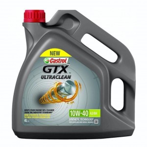 Масло моторное CASTROL GTX ULTRACLEAN A3/B4 10W40 п/синт.4л 15A4E0 CASTROL