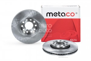 Диск тормозной передний вентилируемый 3050038 METACO