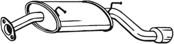 Глушитель CHEVROLET Captiva (06-) задняя часть BOSAL 128-003 BOSAL