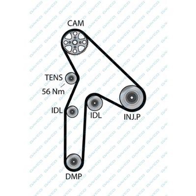 HYUNDAI/MITSUBISHI/RENAULT полукруглый зуб 94658 DAYCO