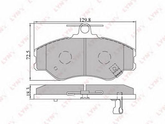 Колодки тормозные передние подходит для HYUNDAI Porter 04/H100 93-00/H1 97 BD-36 BD-3604 LYNXAUTO