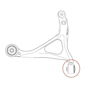 Сайлентблок MERCEDES-BENZ ML-Class 2005 ~ 2011 / GL-Class 2006 ~ 2012 / R-Class  GV0788 CTR
