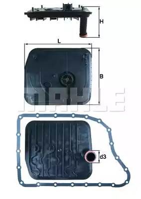 Фильтр АКПП HX153D MAHLE KNECHT
