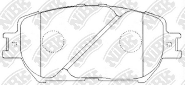 Колодки передние (TOYOTA CAMRY (_V30_) 2.4/3.0 0104) PN1479 PN1479 NIBK