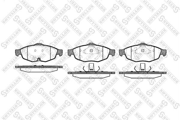 812 02!колодки дисковые п.\Chrysler 300M 99>/Sebring 95>,Dodge Intrepid 93>/Stra 823-002B-SX STELLOX