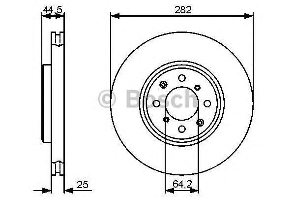 0 986 479 476 диск тормозной передний!\ Honda Civic, Rover 200/400 1.4-2.0TDi 95 0 986 479 476 BOSCH
