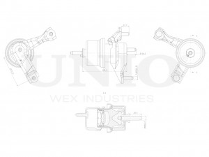 Опора двигателя левая RMP-15095 UNIO