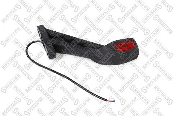 фонарь габарит.!рожок LED 24V кр/б/жел накл бел стекло верт навеска174x168x34\Ko 87-33522-SX STELLOX