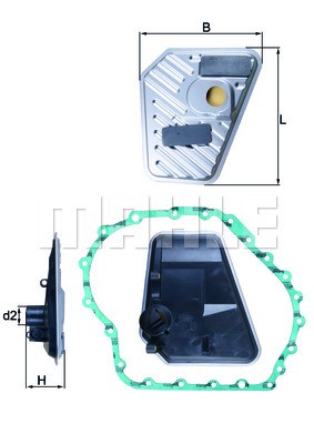 Фильтр АКПП HX168D MAHLE KNECHT
