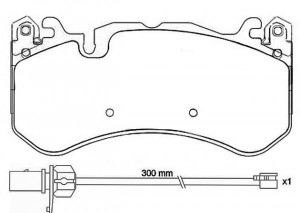 P50127 колодки дисковые передние!\ Audi A6/A6 Avant RS6 5.0 08> P50127 BREMBO