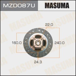 Диск сцепления MAZDA/MITSUBISHI BONGO/DELICA 99- MZD087U MASUMA