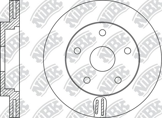 Диск тормозной FORD FOCUS 2010 RN51001 RN51001 NIBK