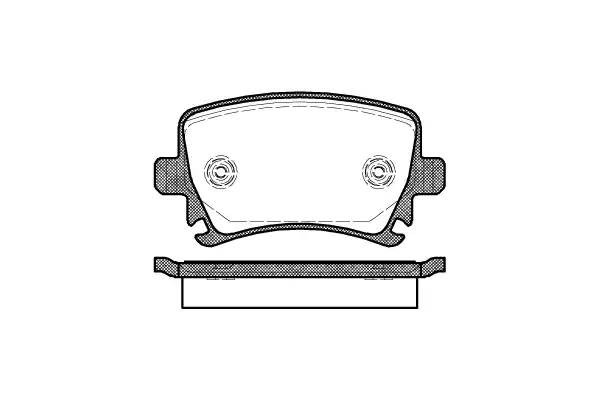 1031 00 колодки дисковые з.\ Audi A3 диск 16' 03>, VW Touran диск 15' 03> 103100 REMSA