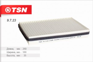 Фильтр салона для а/м ВАЗ 1118 "TSN" 9.7.23 TSN