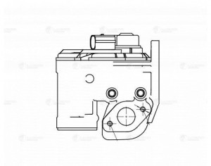Клапан EGR (рециркуляции выхл. газов)  для а/м VW Golf V (03-) 1.6i (LVEG 1858) LVEG1858 LUZAR